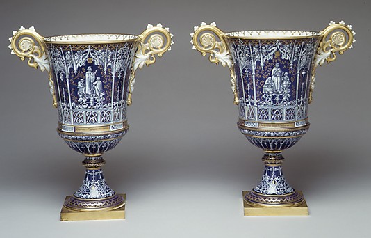 Vase (Vase gothique Fragonard) (one of a pair)