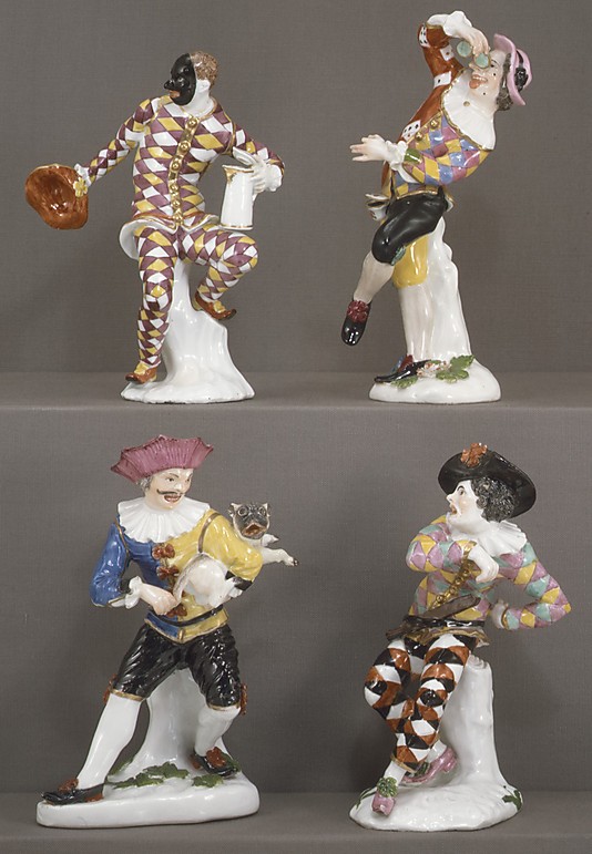 Harlequin with pince-nez