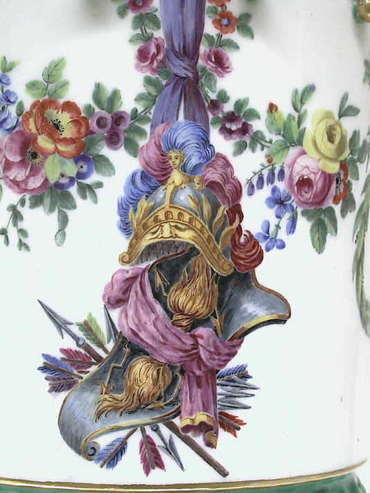 Vase with cover (Vase en tour) (one of a pair)