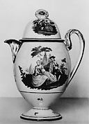 Chocolate pot with cover (part of a set)