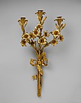 Pair of three-light sconces (bras de lumière)