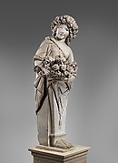 Spring in the guise of Flora (one of a pair)