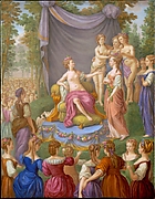 Themire crowned by Graces
