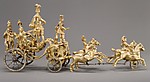 Automaton in the form of a triumphal chariot drawn by four horses