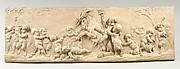 Children and satyr children sporting with a goat