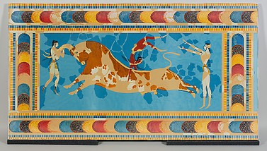 Reproduction of the Bull Leapers Fresco