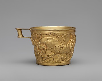 Reproduction of the gold cups from Vapheio