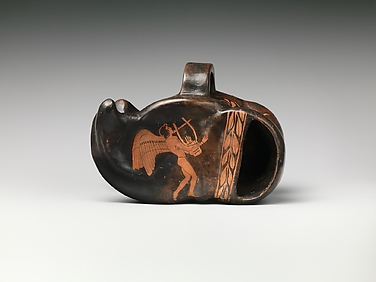 Terracotta vase in the form of an astragal (knucklebone)