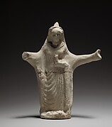 Terracotta statuette of a woman from a ring dance