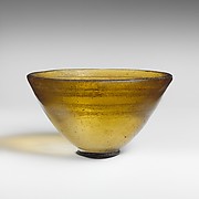 Conical glass bowl