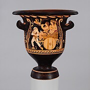 Terracotta bell-krater (mixing bowl)