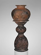 Terracotta dinos (deep round-bottomed bowl) and holmos (stand)