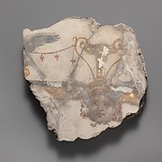 Wall painting fragment with Gorgon mask