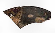 Cameo glass fragment of a large platter or tabletop