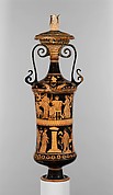 Terracotta loutrophoros (ceremonial vase for water)