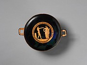 Terracotta kylix (drinking cup)
