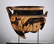 Terracotta krater (bowl for mixing wine and water) of Chalcidian shape