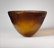 Conical glass bowl