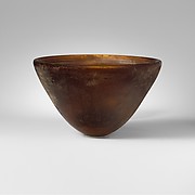 Conical glass bowl