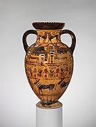Terracotta neck-amphora (jar)