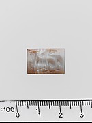 Banded agate cushion-shaped seal