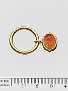 Carnelian scaraboid seal