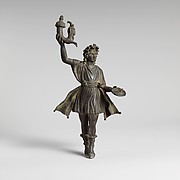 Bronze statuette of a Lar