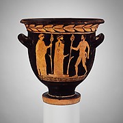 Terracotta bell-krater (mixing bowl)