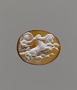 Sardonyx cameo with Aurora in a chariot
