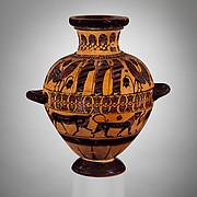 Terracotta hydria (water jar)