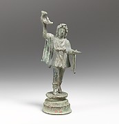 Bronze statuette of a dancing Lar