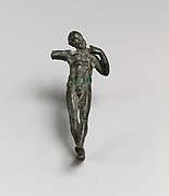 Bronze statuette of a satyr dancing
