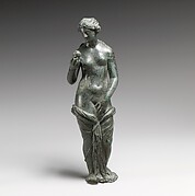 Bronze statuette of Aphrodite with silver eyes