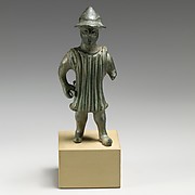 Bronze statuette of a man