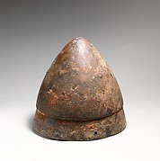 Bronze helmet of conical shape