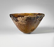 Conical glass bowl