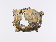 Glass lentoid aryballos (perfume bottle)