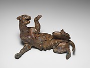 Bronze statuette of a panther