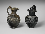 Terracotta trefoil oinochoe (jug)