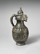 Terracotta jug with lid