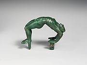 Bronze handle from a cista (toiletries box)