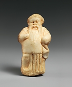 Marble statuette of a bearded man (Actor?)