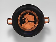 Terracotta kylix (drinking cup)