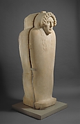 Marble anthropoid sarcophagus