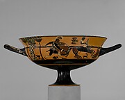 Terracotta kylix: Siana cup (drinking cup)