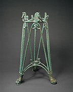 Bronze rod tripod stand