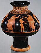 Terracotta psykter (vase for cooling wine)