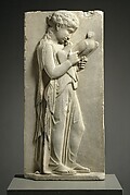 Marble grave stele of a little girl