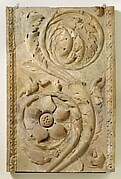 Marble pilaster with acanthus scrolls