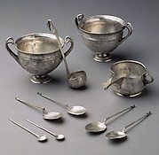 Four silver spoons